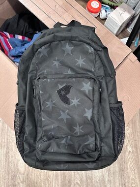 Converse Black Star-Print Backpack - Unbranded